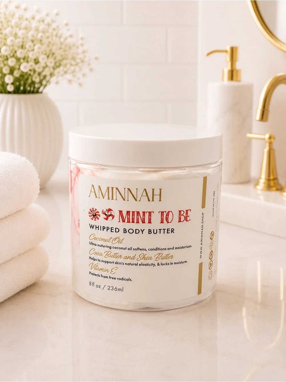 AMINNAH Mint To Be Whipped Body Butter